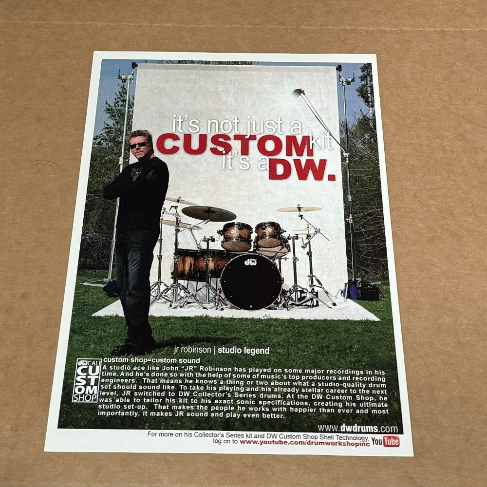 JR Robinson - DW DRUMS - 2010 Print Advertisement